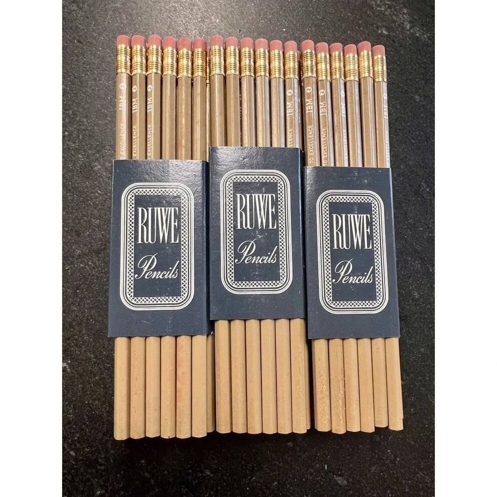 Vtg NOS Lot of 72 Vintage RUWE Pencils – IBM 